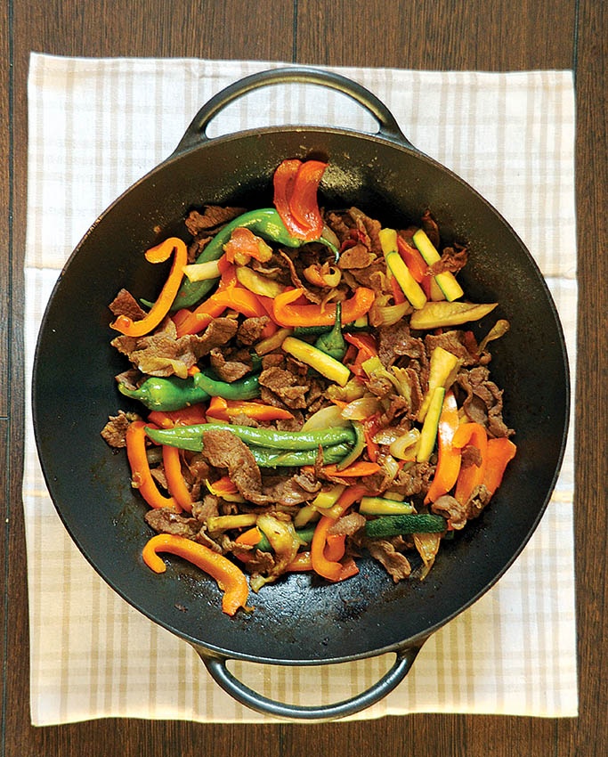 Рисовая лапша wok с морепродуктами