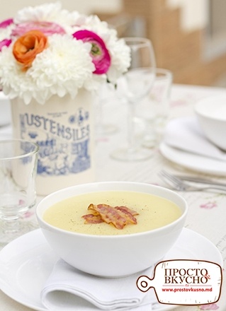 Просто&Вкусно - Супы - Картофельный крем-суп с пастернаком и беконом