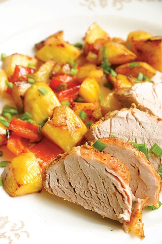 Просто&Вкусно - Основные блюда - Запеченная свиная вырезка с картофелем