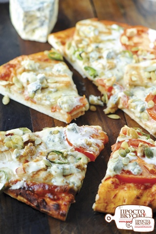 Просто&Вкусно - Быстрые ужины - Пицца с сыром дорблю