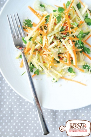 Просто&Вкусно - Салаты - Салат из морковки, сельдерея и яблок