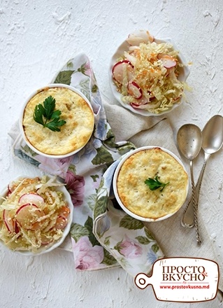 Просто&Вкусно - Основные блюда - Рыбное суфле и легкий салат