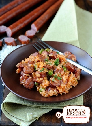 Просто&Вкусно - Основные блюда - Рис с охотничьими колбасками