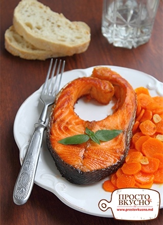 Просто&Вкусно - Рыба и морепродукты - Стейк из сёмги с морковью