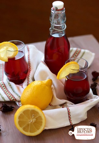 Просто&Вкусно - Напитки - Каркаде с лимоном и розмарином