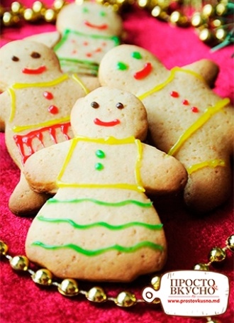 Просто&Вкусно - Новогоднее печенье - Имбирные человечки