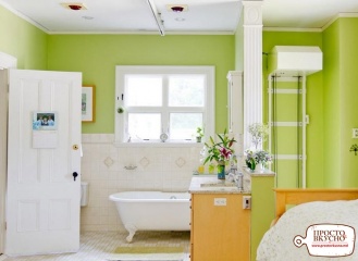 Просто&Вкусно - Идеи для интерьера - Зеленый цвет в дизайне ванной комнаты
