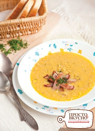Просто&Вкусно - Супы - Кукурузный крем-суп с беконом