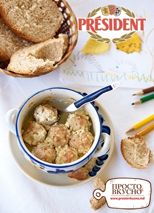 Просто&Вкусно - Детские блюда - «Ёжики» в сметанном соусе