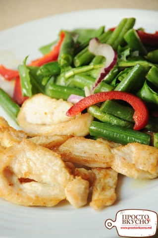 Просто&Вкусно - Основные блюда - Курица с салатом