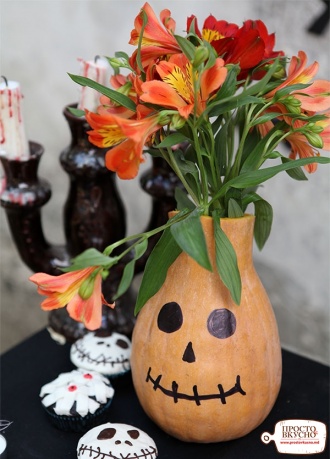 Просто&Вкусно - Декор на Halloween - Ваза из тыквы