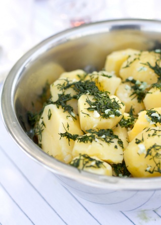 Просто&Вкусно - Основные блюда - Отварной молодой картофель с укропом и чесноком