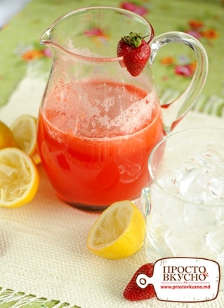 Просто&Вкусно - Băuturi - Limonadă cu căpșuni