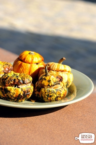 Просто&Вкусно - Основные блюда на Хеллоуин - Тыквы,фаршированные пловом
