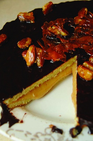 Просто&Вкусно - Торты - Шоколадный миндальный торт со сгущёнкой