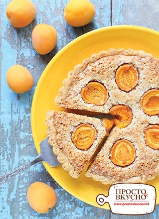 Просто&Вкусно - Выпечка - Миндальный пирог с абрикосами