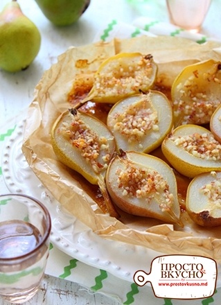Просто&Вкусно - Десерты - Груши с медом и миндалем