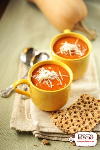 Просто&Вкусно - Супы - Суп из запеченной тыквы с розмарином и тмином