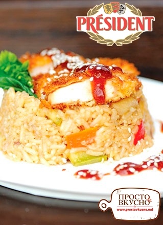 Просто&Вкусно - Основные блюда - Курица с соусом Katsu с рисом
