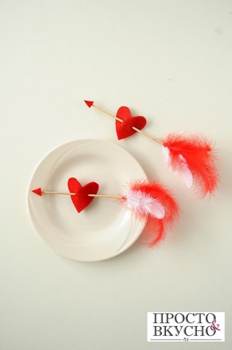Просто&Вкусно - Aranjarea mesei de Ziua îndrăgostiților - Săgețile lui Cupidon