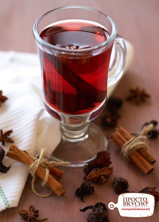 Просто&Вкусно - Băuturi - Ceai de Hibiscus cu Scorţişoara și Badyan 