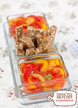 Просто&Вкусно - Вегетарианские блюда - Печеные маринованные перцы