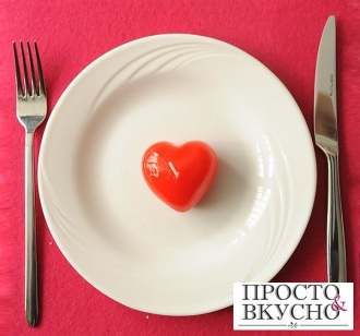 Просто&Вкусно - Украшение стола на день Влюбленных - Свеча в форме сердца