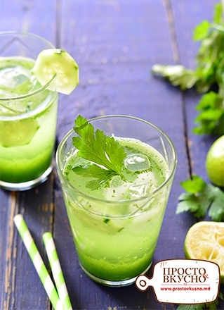 Просто&Вкусно - Băuturi - Băutură verde pentru detox