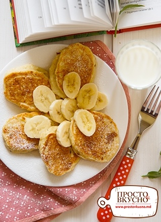 Просто&Вкусно - Завтраки - Оладьи с бананом